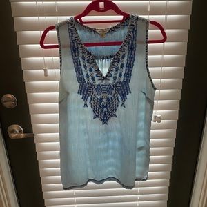 Lucky Brand Embroidered Tank